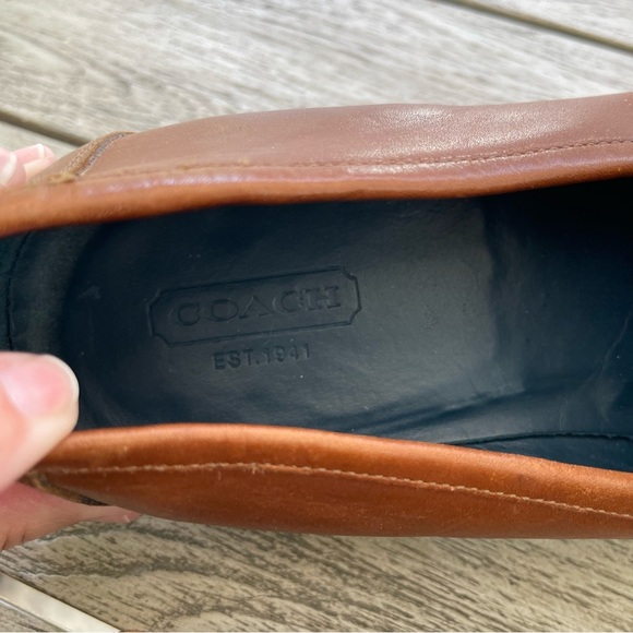 Coach Elijah Vintage P910 Monogram Slip On Dress Loafers Mens Size 13D - Picture 7 of 9